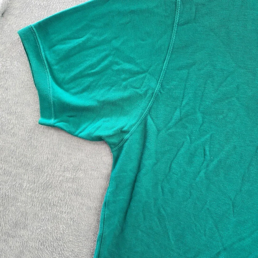 VINTAGE‎ Chaps Ralph Lauren Men Polo Shirt XL Green Crest Logo Embroidered 90s